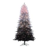 Sterling 7.55Ft. Vintage Black Ombre Spruce with 600 clear lights