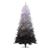 Sterling 7.55Ft. Vintage Black Ombre Spruce with 600 clear lights