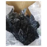 Sterling 7.55Ft. Vintage Black Ombre Spruce with 600 clear lights