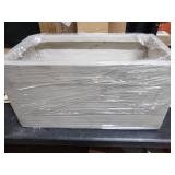 Kante Lightweight Durable Rectangle Outdoor Planter, 23 Inch Long