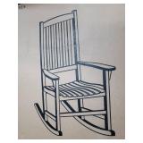 Corbin Black Porch Rocker- Retail:$144.99