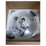 White 36" Retractable 3-Blade LED Ceiling Fan with Remote- Retail:$146.49