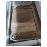 Veanna Bohemian Natural Wood and Metal 2 Door Synthetic Rattan TV Stand for TVs up to 40" Brown/Black - Baxton Studio