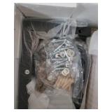 Veanna Bohemian Natural Wood and Metal 2 Door Synthetic Rattan TV Stand for TVs up to 40" Brown/Black - Baxton Studio