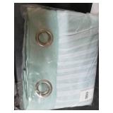 Exclusive Home Curtains Catarina Layered Solid Room Darkening Blackout and Sheer Grommet Top Curtain Panel Pair, 52x84, Aqua