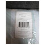 Exclusive Home Curtains Catarina Layered Solid Room Darkening Blackout and Sheer Grommet Top Curtain Panel Pair, 52x84, Aqua