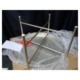 Kate and Laurel Mahdavi Hammered Metal Round Tray Table- Retail:$178.49