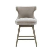 Madison Park Janet Light Grey Swivel Counter Stool- Retail:$199.99