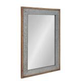 Kate and Laurel Deely Wood and Metal Wall Mirror- Retail:$193.49