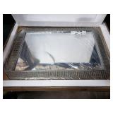 Kate and Laurel Deely Wood and Metal Wall Mirror- Retail:$193.49