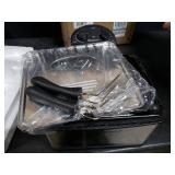 Elite Platinum 4.5Qt Triple Basket Deep Fryer with Adjustable Temp/Timer Control and Immersion Heating Element, 1700W