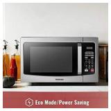 Toshiba EM131A5C-SS Microwave Oven with Smart Sensor, Easy Clean Interior, ECO Mode and Sound On/Off, 1.2 Cu.ft, Stainless Steel