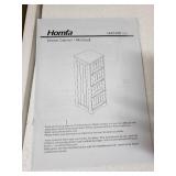 Homfa Drawer Cabinet White