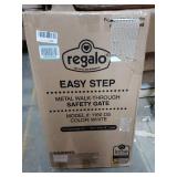 Regalo Easy StepÂ® 38.5-Inch Extra Wide Walk Thru Baby Gate, Includes 6-Inch Extension Kit, 4 Pack Pressure Mount Kit, 4 Pack Wall Cups and Mounting Kit