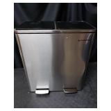 Songmics Double Trashcan Stainless Steel