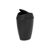 Umbra 1009613-040 2.2 gal Twirla Trash Can with Swing-top Lid - Black