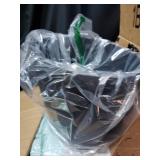 Umbra 1009613-040 2.2 gal Twirla Trash Can with Swing-top Lid - Black