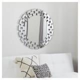 Abbyson Devon Round Wall Mirror- 36"D Retail:$269.99