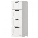 Homfa Drawer Cabinet White
