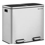Songmics Double Trashcan Stainless Steel