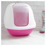 Walk In Cat Litter Box Pink