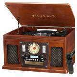 Victrola 8 In 1 Bluetooth Record Player And Multi-media Center
