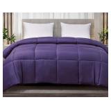 Purple Classic Lightweight Down Alternative Comforter King
