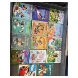 Little golden books- alladin, mickey, road runner, donald duck, barbie and much more QTY 14