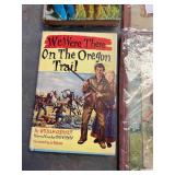 Vintage children books- rin tin tin, jolly friends, Roy rogers and Oregon trail