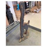 Wood cat decor, original paint, head moves.