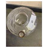 Aladdin Washington drape oil lamp, base only.