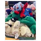 Large assortment Beanie Babies- bride groom doves, bears and much more!