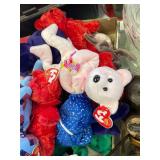 Large assortment Beanie Babies- bride groom doves, bears and much more!