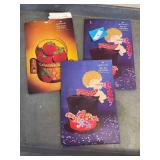 Vintage hallmark centerpieces- new years, give thanks, celebrate.