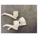 Germany clay made pipes QTY 3