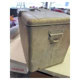 Alluminum JC Higgins cooler, dented on one side.