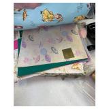 Misc Hallmark Vintage seasonal/birthday wrapping paper sheets.