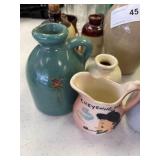 Stoneware jugs (small) some with corks, some unmarked. (see pics)