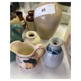 Stoneware jugs (small) some with corks, some unmarked. (see pics)