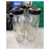 Evenflo glass baby bottles with nipples QTY 4