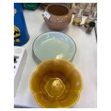 Planters, ballerina stoneware plate- QTY 3