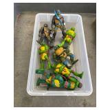 Ninja turtles 2007 mcds toys QTY 5, 1996 leonardo figurine 1, 2008 mirage ninja turtles 2.