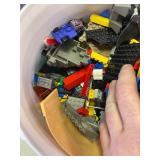 Large Qauntity 35lb container full misc legos, star wars pieces, nasa pieces and much more.