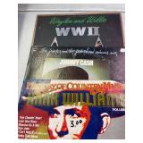 Vintage records hank williams (4), johnny cash (1), weylon and willie (1)