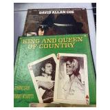 Vintage records misc country artist QTY 5, Dolly Parton, jesse james, johnny cash with tammy and much more!