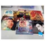 Vintage records misc QTY 8, aretha, Diana Ross, w-w 38 special and more.