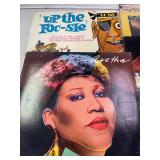 Vintage records misc QTY 8, aretha, Diana Ross, w-w 38 special and more.