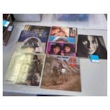Vintage records misc QTY 9, cher, linda ronstadt, olivia newton john- see pics.