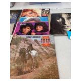 Vintage records misc QTY 9, cher, linda ronstadt, olivia newton john- see pics.