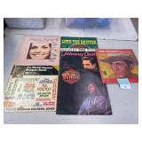 Vintage country records QTY- 9. hank, Willie, Luke and Margo.